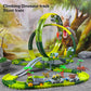 Magic Climbing Track Train Dinosaur World Road Race Flexible Track Car for Boys And Girls Aged 3-6 Birthday Gift