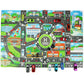 130*100cm Road Mat Children Traffic Car Map 83*58cm Educational Toy Road Plastic Carpet Playmat For Mats City Kids Toys Games