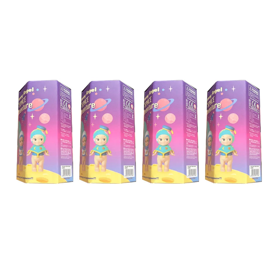 Space Adventure Series Blind Box 6 Kinds Collectible Figurines, Cute Mini Angel Dolls for Desktop Decor