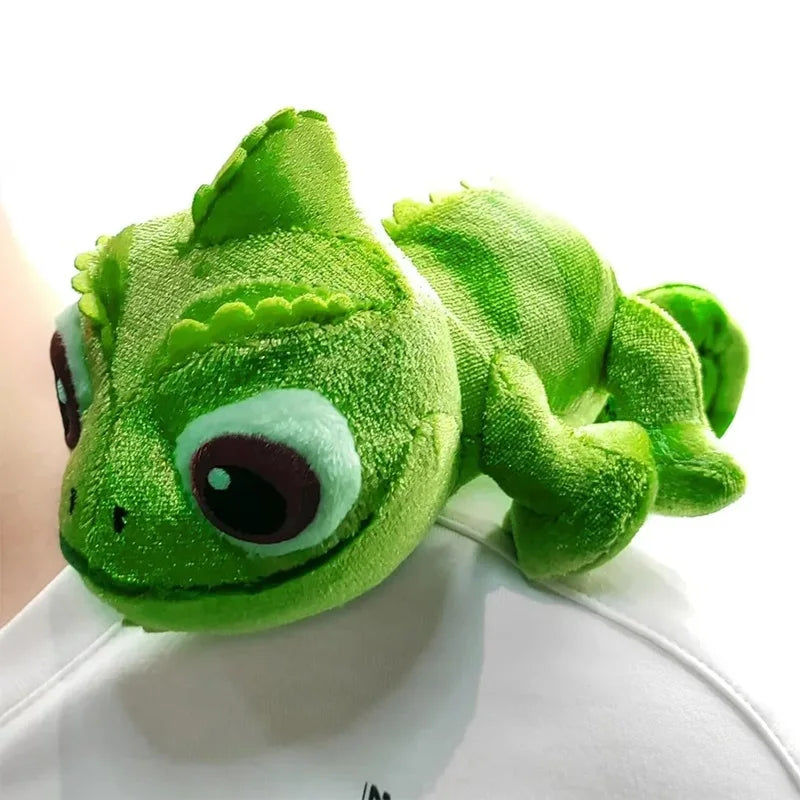 Tt-Bautiful and Vivid Pascal Rapunzel Chameleon Lying Shoulder Plushie Toy Stuffed Doll Plush Toys