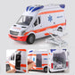 Mini Car Model Ambulance Model Sound And Light Vehicle Simulation Collection Toys Children's Birthday Gift