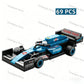 NEW DIY Four Grid Formula Racers Racing Car Pull Back Speed Vehicle Building Blocks Kit Boys Bricks Movie Model  Toy City Ideas