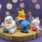 In Stock New Cartoon Yellow Bear Stitching Character Plush Hug Toy Blind Box Cute Desktop Decoration Surprise Box Souvenir
