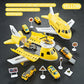 Children's Airplane Car Model Toys Inertial Model Simulation Planes Multifunctional Toys,Random 3 Cars,1 Helicopter,6 Road Signs