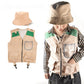 Children'S Outdoor Adventure Vest Set,Cosplay Role-Playing,Outdoor Adventurer Performance Clothing