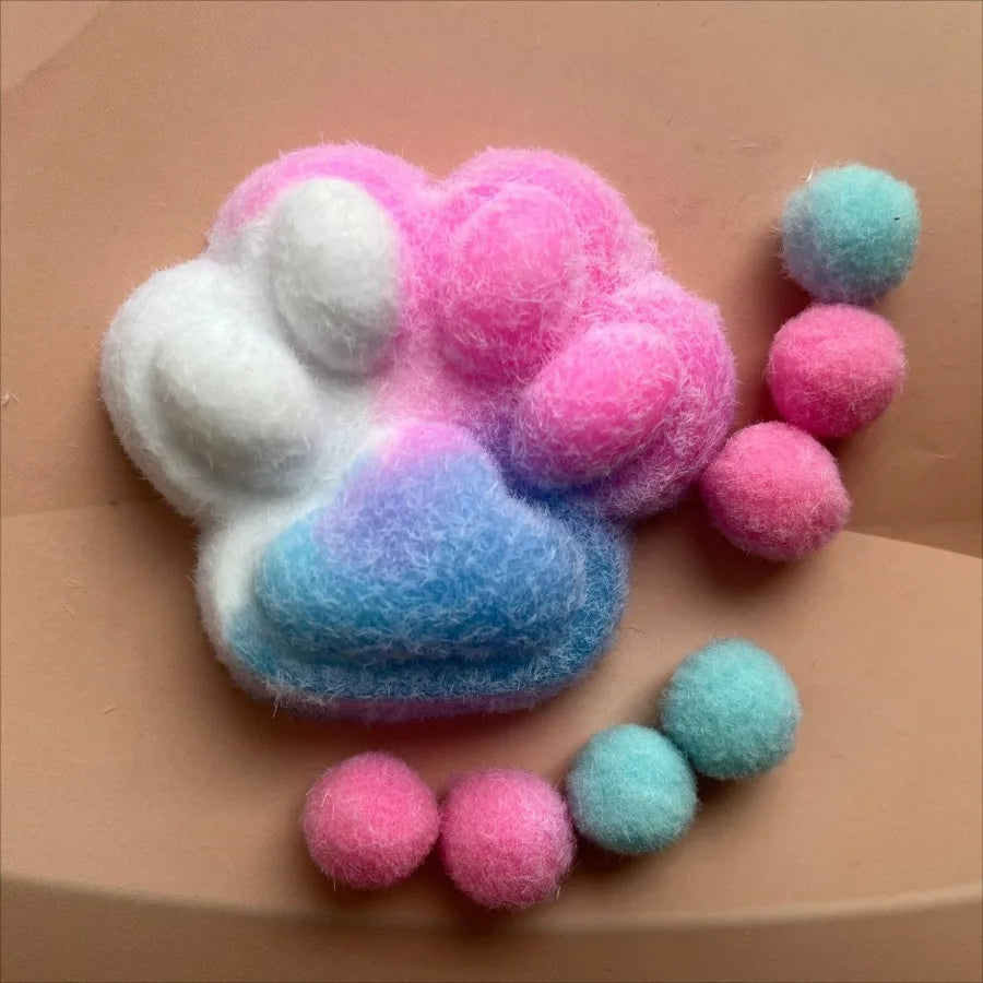 New Cat Paw Mochi Taba Squishy Fidget Toy Cute Cat Paws Toys Slow Rebound Decompression Toy Super Soft Reduce Stress Toy Gifts ﻿
