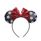 Mouse Ears Headhand for Girls Adults Cute Cartoon Party Cosplay Hair Accessories Sequin Bows Hairband Toys