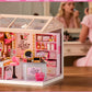 Rolife Super Creator Serious DIY Miniature House Kit Mini Dollhouse Model Building Kit with LED Light Home Decor(DW026/27/28)