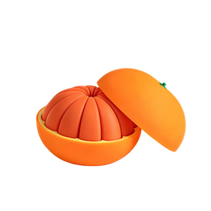 3D Printed Twisty Fidget Citrus with Smooth Rotation Realistic Orange  with Sliding Slices Desk Ornament Deformation Ball