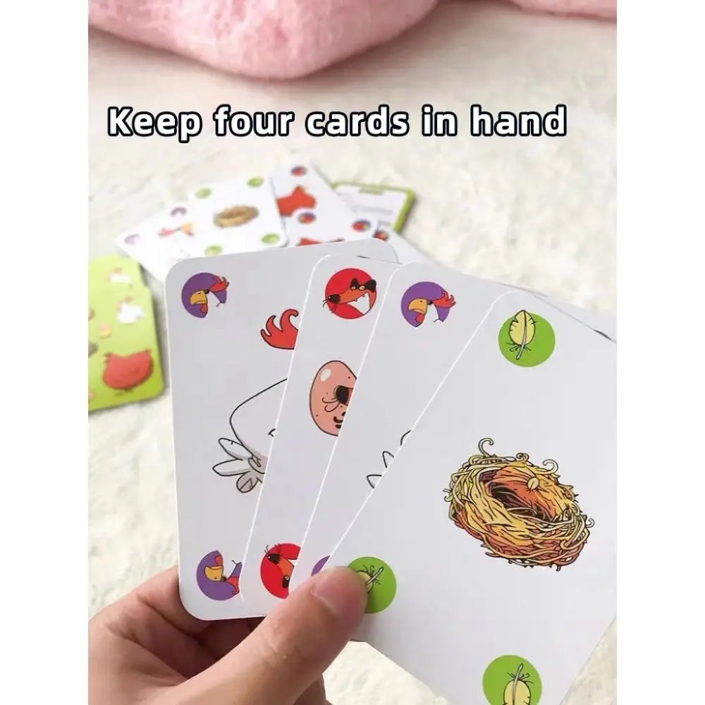 Cartoon Board Game Chicken Piou Piou Multicolor Card Game Drecksau Black Sheep Card-Based Party Game For 5-8 year old kids