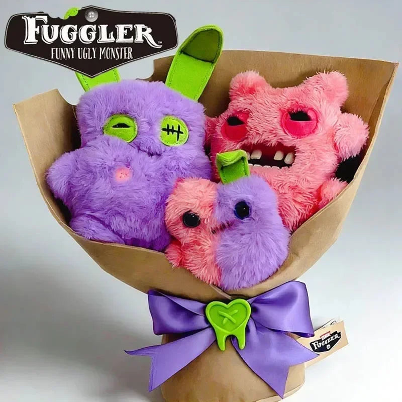 Fuggler Bouquets Series Set Funny Genuine Ugly Monster Doll Cute Plush Collectors Toy Girl's Birthday Surprise Mother's Day Gift
