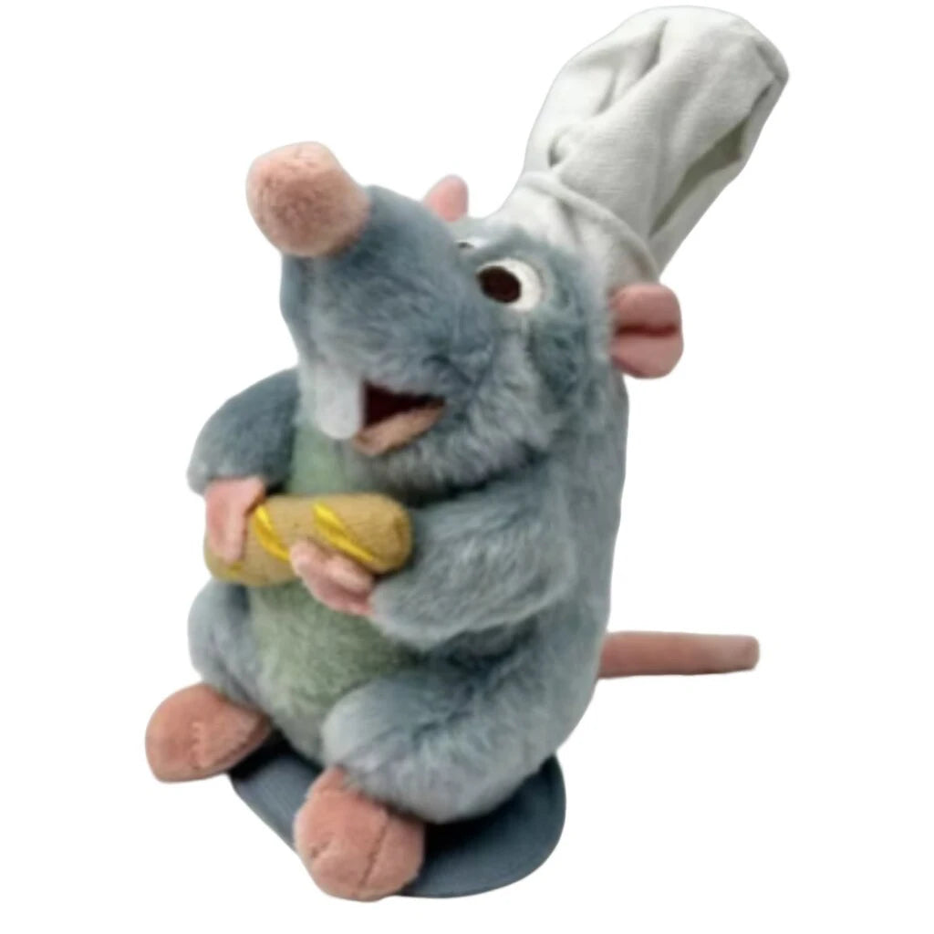 New Anime Ratatouille Chef Remy Magnetic Plush Toy Room Decoration Doll Kids Shoulder Plush Doll Decoration Headband Toy Gift
