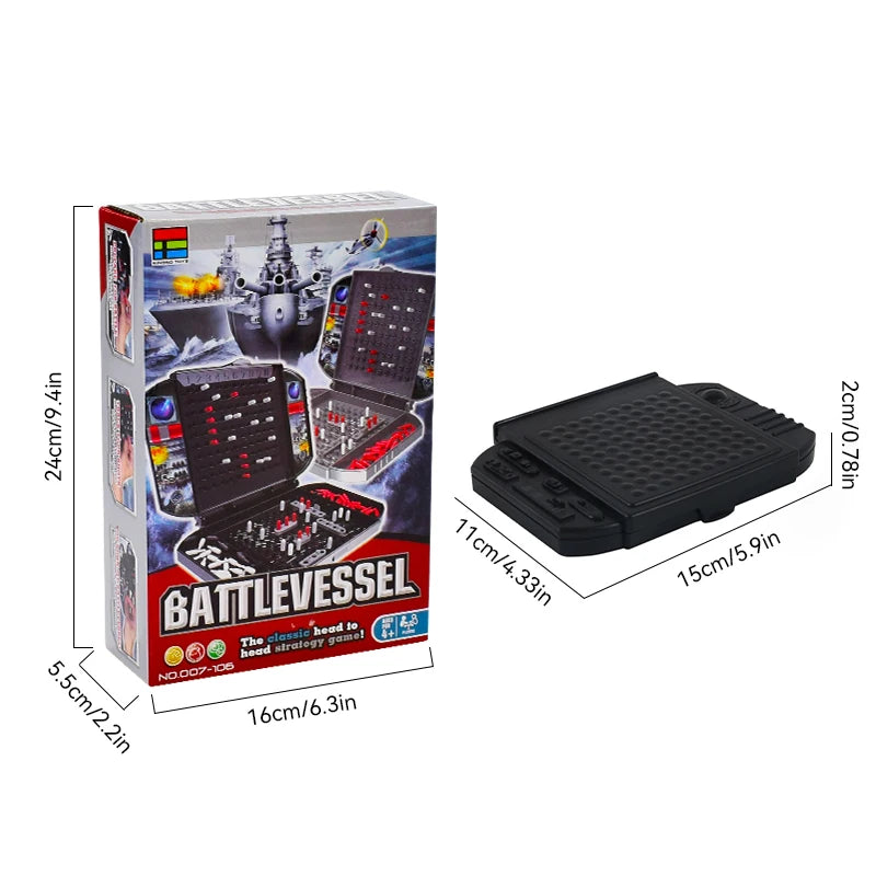 Children's Fun Battleship and Sea Ship Game Chess Simulation Land Military Strategy Naval Battle Chess Two Player Battle Toy