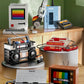 DIY Retro Electrical Appliances Furniture TV Computer Tape Walkman Play Game Consoles Radio Building Blocks Model Brick Set Toys