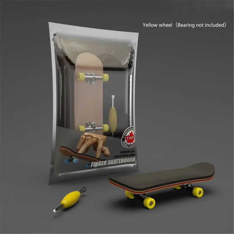 Mini Maple Finger Skateboard Desktop Sport Game Fingerboard Toys Mini Funny Cute Skate Gift Christmas for Boy Gift