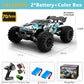 SCY 1:16 4WD RC Car 70KM/H Or 50KM/H With LED Light 2.4G Remote Control Cars High Speed Drift Monster 4x4 Truck for Children Gif