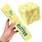 Squishy Simulation Big Butter Stick Fidget Toys Elastic Cube Cheese Stick Funny Squeeze Prank Toy Stress Anxiety Relief Game