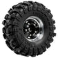 RED SPIDER 4Pcs 1.3 Inch 70mm RC Crawler Rubber Tires Metal Beadlock Wheel Rims Off‑Road Tyre Set for 1/18 1/24 RC Crawler Axial SCX24 FMS FCX24 RC Car Upgrade Spare Parts