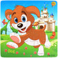 New 20 Piece Wooden 3d Puzzle Cartoon Animal Vehicle Jigsaw Puzzle Montessori Educational Toys For Kids 3-6 Years Old