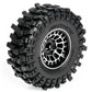 RED SPIDER 4Pcs 1.3 Inch RC Complete Wheels Set Metal Beadlock Wheel Rims + Deep Tread Rubber Tires With Foam OD 68.8mm For 1/18 Traxxas TRX4M Axial SCX24 FCX24 Micro RC Crawler Buggy Off Road DIY Modification Parts