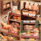 Original CUTEBEE 216pcs Mrs.Hunt Bakery Book Nook Kit DIY Miniature House Bakery Dessert Shop Dollhouse Booknook for Adults Tiny House Bookshelf Decor 3D Wooden Puzzle DIY Craft Gifts for Family Friends book nook para montar