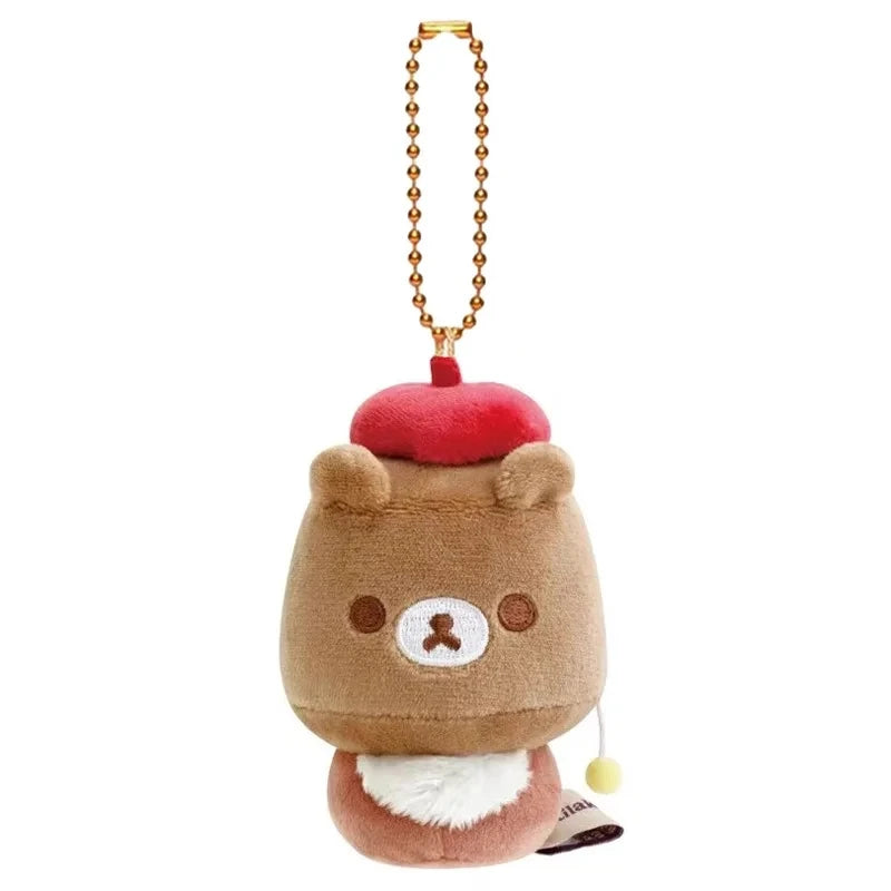Rilakkuma Cute Halloween Series Plush Doll Pendant Backpack Ornament Anime Keychains Birthday Gifts for Boys and Girls