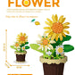 Small Particle Building Block Home Decor Series Flower Potted Plant Toys Set with Permanent Flowers Gift for Plant Arrangements