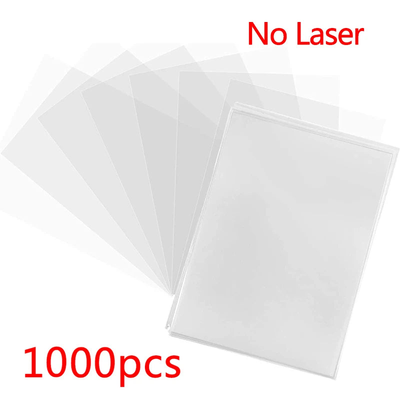 100-1000Pcs Card Sleeves Transparent Cover Clear Cards Holder For Board Playing Game ID Trading Protector Folder Photo Pouch