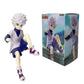 Hot Anime Full Time Hunter Character Sitting Posture Qiben Sitting Posture Xiaojie  Killua Desktop Ornament Trendy PVC Model Toy