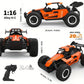 Alloy Remote Control Car, All-Terrain Electric Toy Car, 1:16 Scale Model Car, 2.4GHz R/C Off-Road Vehicle, Top Speed 20 Km/h, with Headlights and Shock Absorbers, Suitable as a Birthday Gift for Boys over 3 Years Old