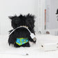Fuggler Keychain Ugly Grin Teeth Monster Pendant Fuggler Soft Plush Doll Wide Eyed Weirdo Black Funny Backpack Keyring Gift 11CM