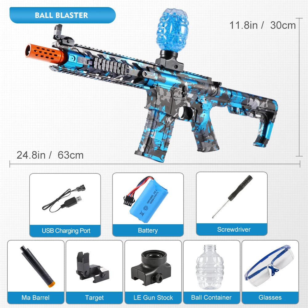 M416 Electric  Blaster Gun Toys, Rechargeable, Automatic Outdoor Toys for Team Activities, Perfect Gift(Bullets Excluded)