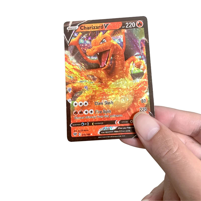 81-15Pcs Pokemon Cards Gold Silver Vmax GX Card Collection Battle Trainer Card Spanish English French Child Toys Christmas Gifts