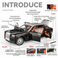1:18 Rolls-Royce Phantom Model Car, Zinc Alloy Pull Back Toy Diecast Car with Sound and Light, Realistic Modeling Model Toy