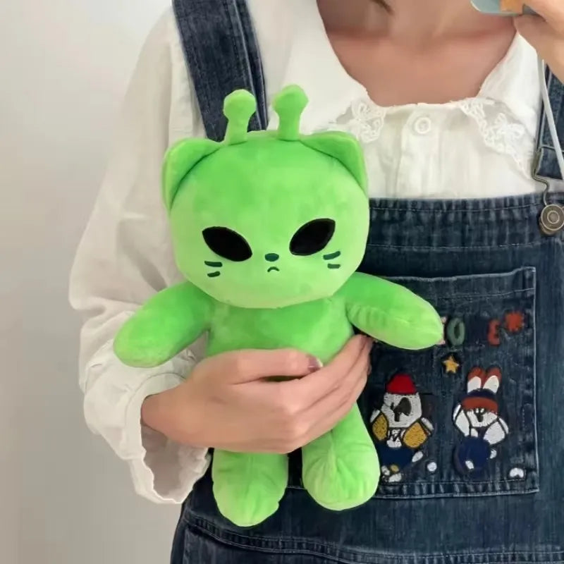 Cute Alien Cat Plush Toy Super Soft Plushie Dolls Kawaii Stuffed Animal Pillow Home Decor Couple Gift for Child