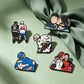 5 PCS'Heated Rivalry' Quote Enamel Pin TV Drama Baseball Uniform Brooch Lapel Pin Badge on Backpack Clothing Accessories Jewelry