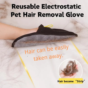 Dog Glove Brush Cat Hair Glove Wool Removal Glove Reusable Pet Hair Remover Grooming Mitt for Shedding Cats and Dogs