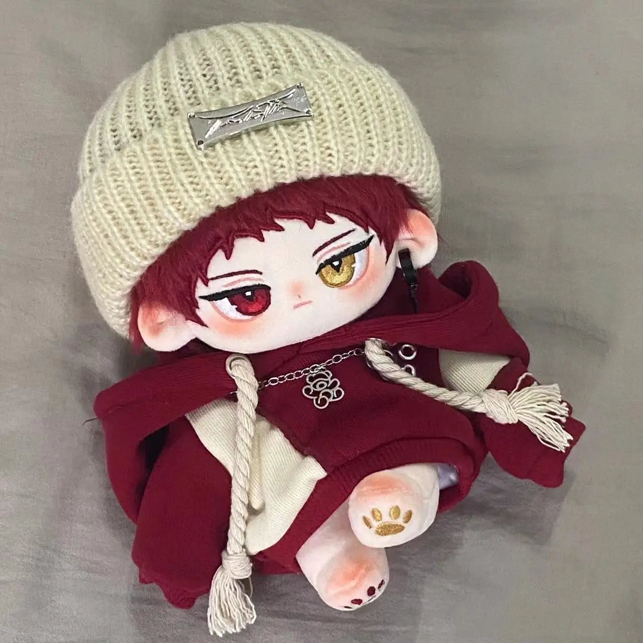 Stuffed 20cm Cotton Doll Dress-up Clothing Handsome Sports Hoodies Sets Black Purple Red Hooded Sweatershirts Gift Toys for Kids