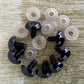 100pcs 8/10/12/14mm Plastic Safety Eyes For Toys Diy Mix Size Crochet Animal Eye For Doll Toys Amigurumi Accessories