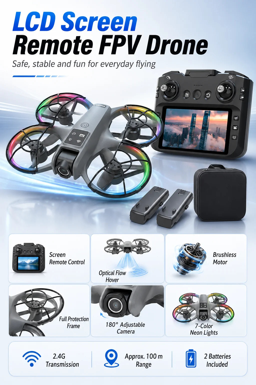 Aerial Photography Drone 120° Wide Angle Intelligent Anti Shake High Color Reproduction Gesture Shooting Trajectory Flight APP Control Quadcopter