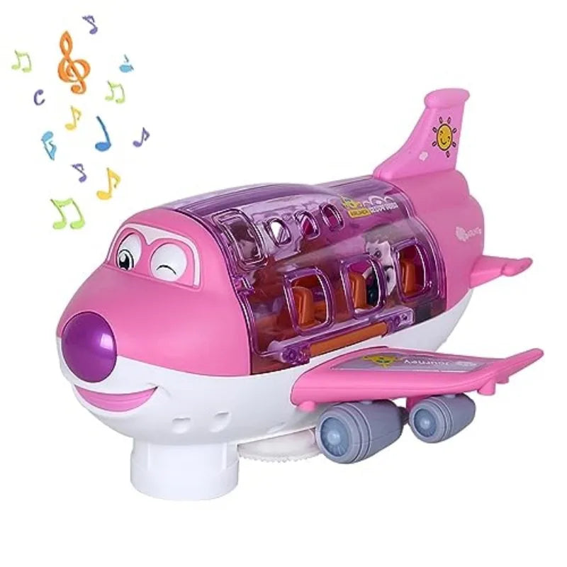 Kids Toys Electric Plane Aircraft Toys Car Airplane Model Music Simulation Boy Children Traffic Toy Christmas Gifts for Girls