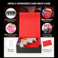 Trading Card Storage Box with Display; 4-Row Deck Case with Removable Lid; 2400+ Deck Box for with Removable Cover; Card Case Fits Magic TCG PTCG Sports Cards