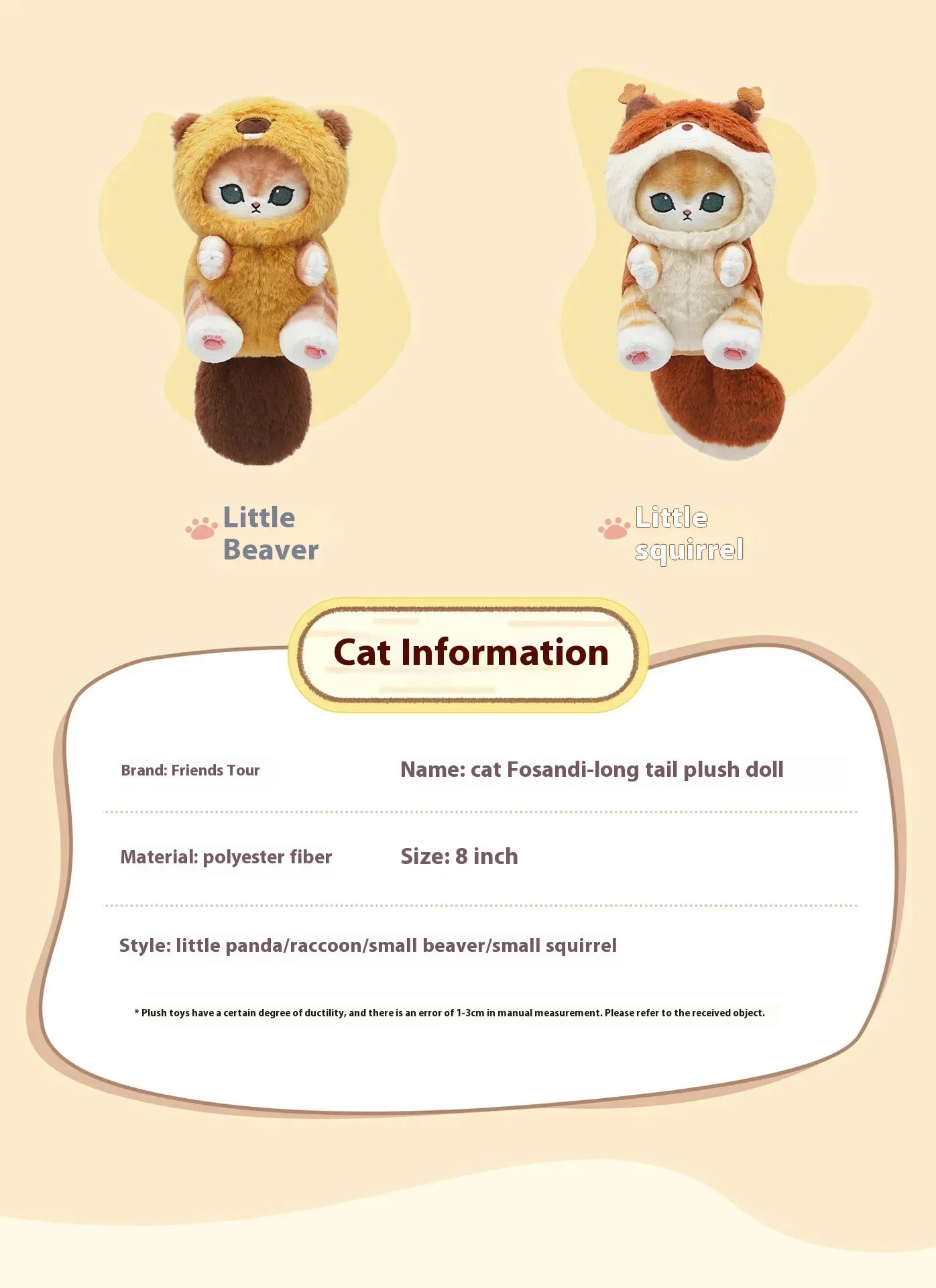Kawaii Keychain Pendant Cartoon Mofusand Shark Cat Cross-Dressing Doll Backpack Decor Toys