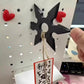 Hot Anime Ninja Kunai Fridge Magnet Toys Cartoon Cosplay Props PVC Shuriken Model Decoration Refrigerator Magnets Toys Boys Gift