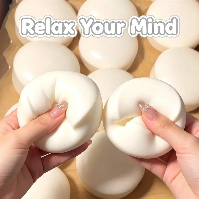 New Milk Cake Squeeze Taba Soft Toy, Cute Milky White Squeeze Toy, Finger Toy, Stress Relief Toy, Soft Girl Birthday Gift Toy