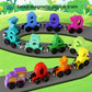 12pcs Wooden Magnetic Number Train Toy 0-10 Numbers Colorful Building Blocks Educational  Cognitive Puzzle Toys