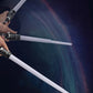 Children Colorful Glowing Sword Toys Laser Sword Lightsaber Red and Blue Double Saber Telescopic Music Cosplay Cool Flashing Toy