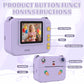 Children Digital Camera Photography Instant Camera 1080P HD Dual Lens Kids Video Recorder Toys for Girls Boys Best Birthday Gif