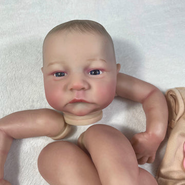 19Inch Already Painted Reborn Doll Kit Levi Awake 3D Painted Skin High Quality Unassembled Handmade Reborn Baby Doll Parts