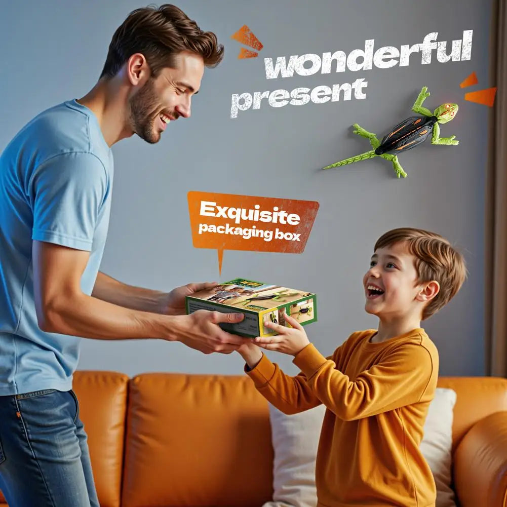 Wall Climbing RC Gecko Toy Electric remote control lizard wall climbing car gecko Animal Car Children's Halloween Toys